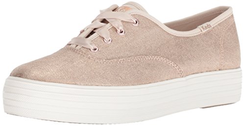 keds metallic rose gold