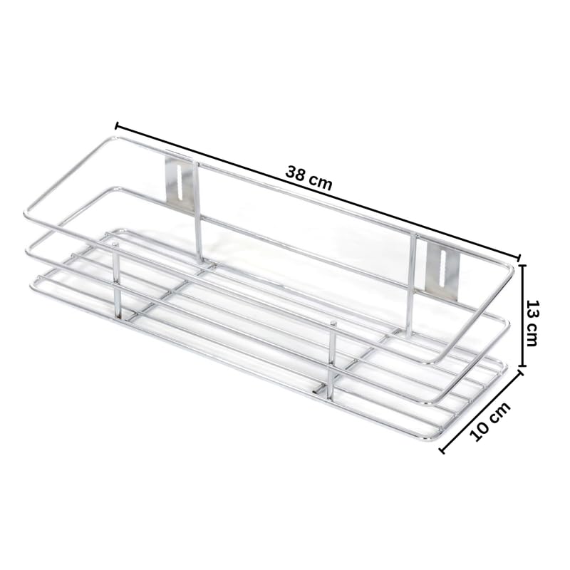 Image of S.K. Stainless Steel Glass Holder Stand for Kitchen /Glass Holder for Kitchen /Kitchen Organizer(15 INCH)(Upto 5 Glasses)(Size:-38 * 13 * 10 cm)