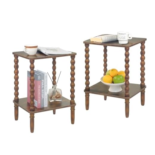 Fultyle Rustic Side Tables Set