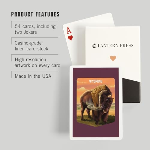 Naipes Póker Wyoming, Serie Fauna, 52 Cartas Adulto miniatura 3