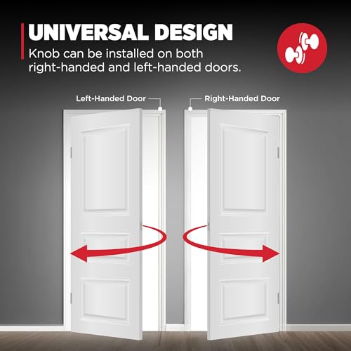 Image of Kwikset Maven Front Door Lock Handle and Deadbolt Set, Entry Handleset Round Exterior with Interior Door Knob, Secure Locking Deadbolt, Satin Nickel, with Microban Protection