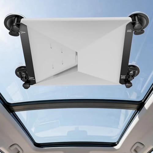 Ulycon Starlink Mini Car Mount, Heavy-Duty Suction Cup Mount for Sunroof & Windshield, Anti-Vibration Bracket for Starlink Mini Dish, Compatible with RV/Truck/SUV (Ford F-150, Jeep Wrangler