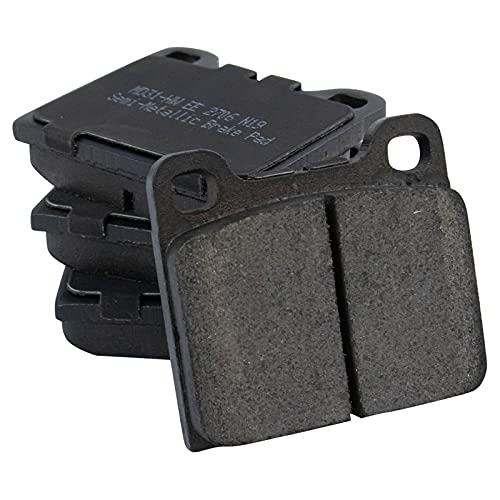 Image of TRQ Rear Brake Pad & Rotor Kit, with Chemical Kit Parking Brake Shoe Set Semi-Metallic Compatible with 1994-1996 Volvo 850 1998-2004 C70 1998-2000 S70