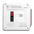 RV Carbon Monoxide & Propane Detector, Replacement for RV Gas Detector #31011, 2 in 1 Dual CO/LP Gas Alarm, Hardwired - VDC 12V, Flush Mount, White