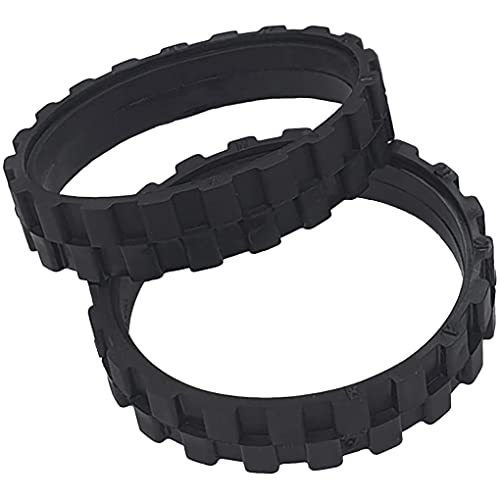 Para Qinghengyong 2 uds. De neumáticos de rueda de Robot al vacío, barredora de neumáticos de goma antiarañazos, reemplazo de accesorio de neumático para Para Roomba 500 600 700 800 Cover