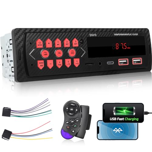【Controllo al volante】Prendi il pieno controllo del tuo sistema audio senza distrazioni! Questa autoradio a 1 din supporta il controllo del volante, consentendo di regolare il volume, saltare le tracce e gestire le chiamate in modo sicuro, mantenendo la concentrazione sulla strada