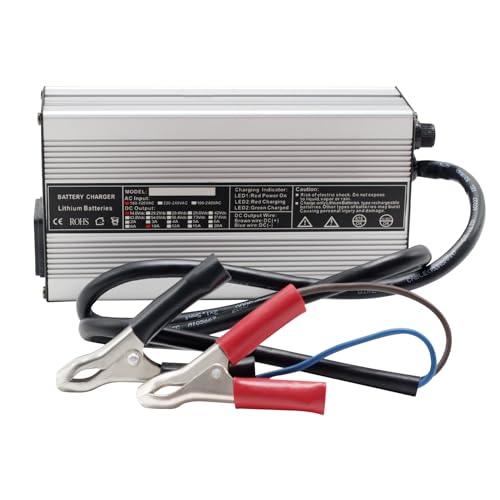 CHINS 12V 10A Lithium Battery Charger, Including 0V Charging Function, 14.6V 10A LiFePO4 Battery Charger, Special for 12V LiFePO4 Battery