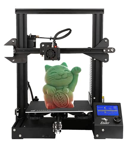 Image of Creality Ender 3 3D Printer - DIY FDM 3D Printer withAdditional Bed Sticker, Resume Printing, 220x220x250mm Heated Bed, High Precision Printing, Easy Assembly for Beginners and Hobbyists