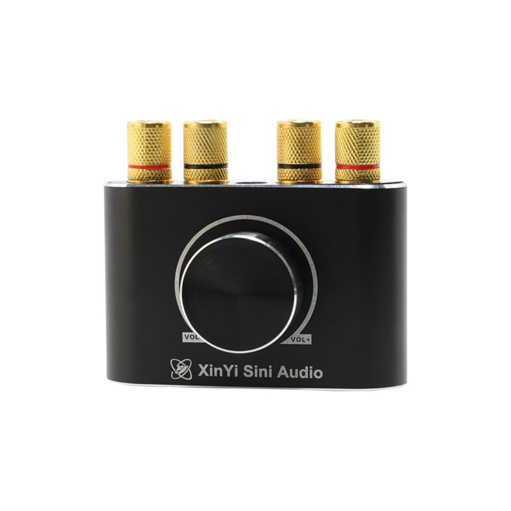 AMPLIFICADOR DE POTENCIA 100w 100w Bt 51 amplificador de altavoz portátil para uso doméstico y en coche con múltiples modos de control y protecciones seguras (Roja)