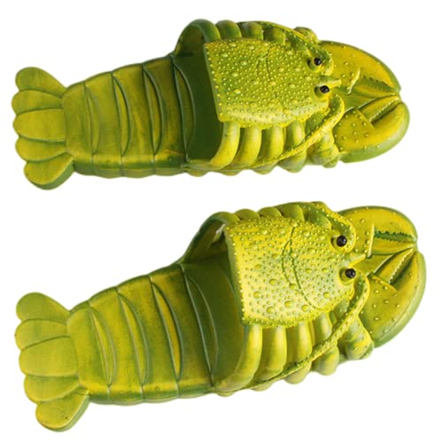 Image of Lobster Slippers for Women and Men | Lobster Slides | Lobster Flip Flops | Lobster Sandals |Bathroom Slippers | Extremely Comfy | Cushioned Thick Sole