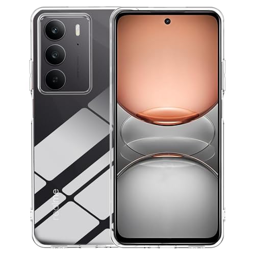 zZjoOoj Funda para Realme 14x 5G /Realme C75 4G,Funda de Silicona TPU Flexible,Antigolpes Carcasa, Anti-Amarillo, Antiarañazos (Transparente)