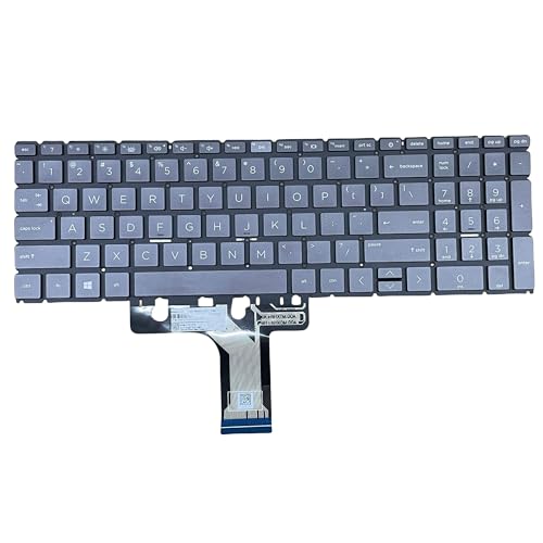 Teclado de repuesto para HP 15-eg0102TX negro retroiluminado con herramienta 2