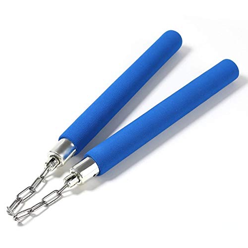 ASHNIT Martial Art Foam Grip Nunchuku with Stainless Steel Chain for Training and Fitness Best For Beginer and Trainer