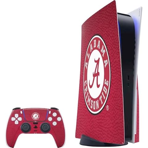 Skinit Decal Gaming Skin Compatible with PS5 Bundle - Officially Licensed University of Alabama University Seal Design Cover