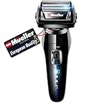 Mueller Electric Razor for Men, 5-Element Cutting System, Wet/Dry, Rechargeable, Precision Trimmer, LED, 40,000 Cross…