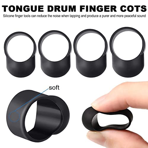 4 stuks tip van de trommel en 1 stuk drum beugel, percussie siliconen instrument accessoires op uw vingertoppen - Image 4