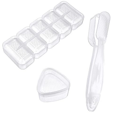 Mnixy 3 Pcs Onigiri Maker Rice Ball Sushi Mould Kit for Home Office Sushi Restaurants Cover