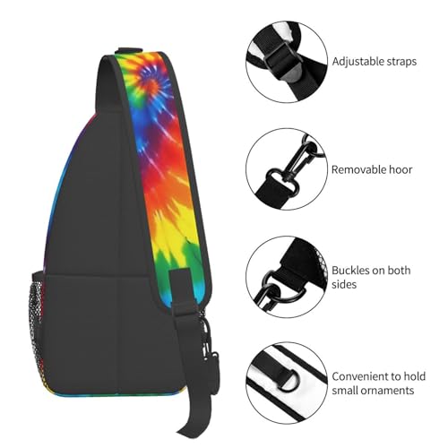 Morrales unisex Tie Dye Negro para senderismo miniatura 5