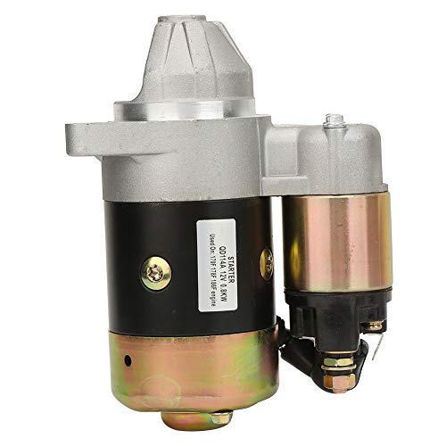 Fafeicy Motor de arranque QD114A 12V 0.8KW, 8 Dientes Motor de Arranque Eléctrico de Rotación Inversa, 26 mm Diámetro del engranaje, Para Bomba de Agua, Motor y Motor de Gasolina