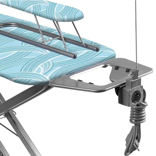 KADAX Bügelbrett mit Ärmelbrett, 120x30cm & 49x11cm Bügelfläche, höhenverstellbar,...