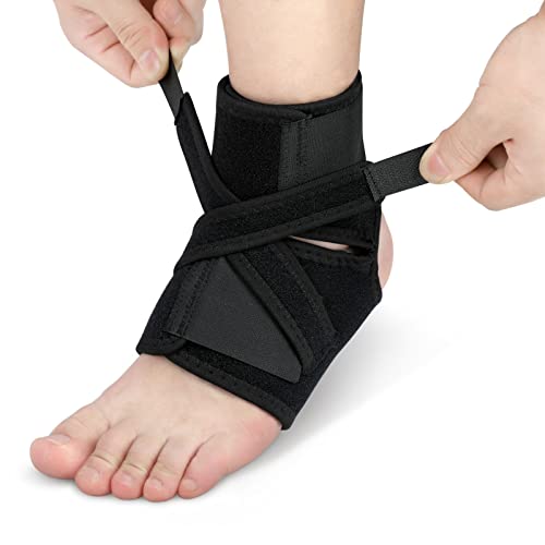 Ankle Support Brace, Adjustable Compression Foot Drop Ankle