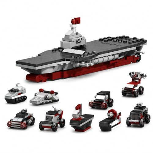 Image of SKY LINE OCEAN Parent Ship Building Set Series 1000 Pcs (10 in 1 War Ship)