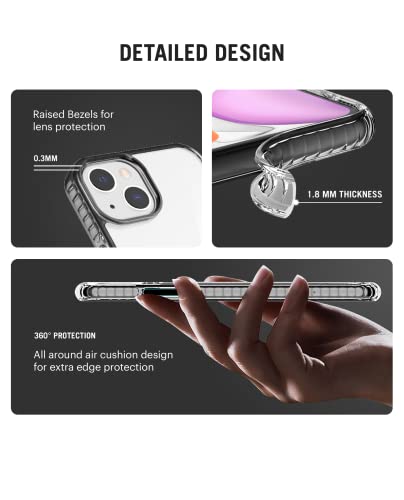 Image of DailyObjects Case for iPhone 14 Compatible with Mag-Safe Wireless Charging, Stride 2.0 Squircle Yellow Slim Shockproof Back Cover with Inner Magnetic Ring