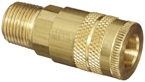 Dixon Valve & Coupling Valve DC2103 Brass Air Chief Industrial Interchange Quick-Connect Air Hose Socket, 1/4