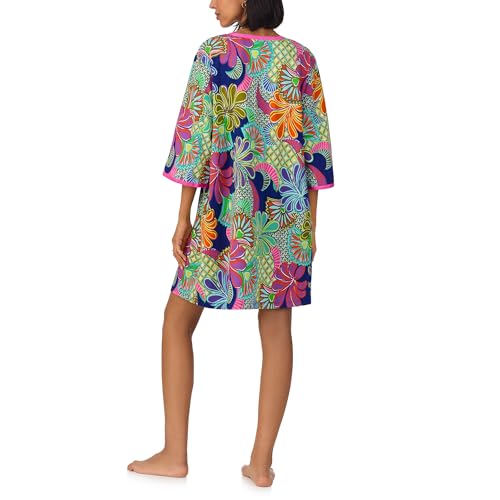 Trina Turk Womens Short Sleeve Caftan, Loungewear for Women, Organic Cotton Sleepwear2
