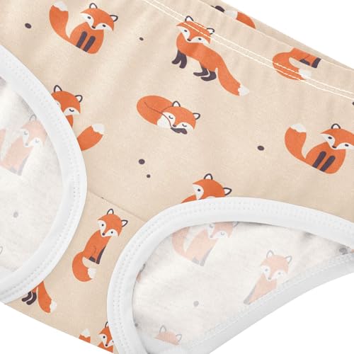 Girls' Underwear Fox Funny Cotton Stretch Comfort Toddler Panties4
