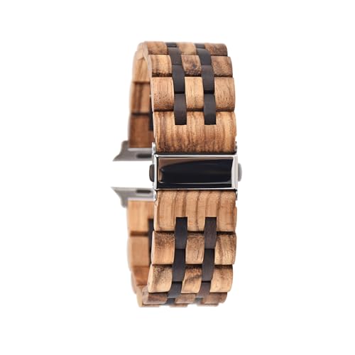 EdwardKwok Wooden Apple Watch Band – Natural Hardwood, 42–49mm
