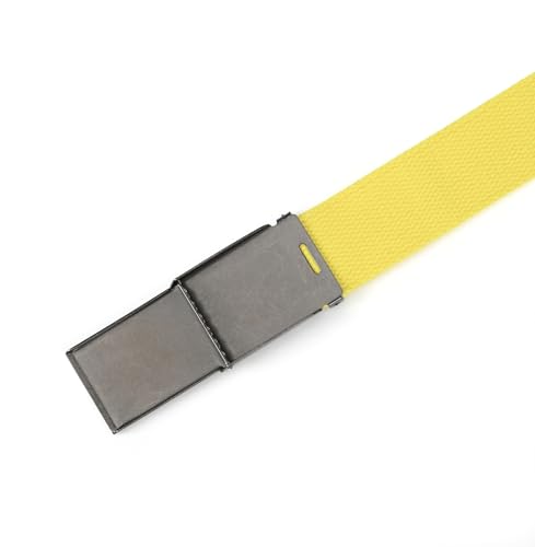 Image of Mile High Life Canvas Web Belt | Cut to Fit Up to 52 inch | Flip-Top Matte Silver Nickel Buckle 12 Colors