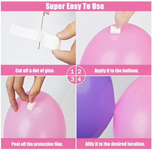 Balloon Arch Kit Balloon Garland Decorating Garland Strip, 3 Tape Strips and 3 Glue Point Dots for Party、Wedding、Birthday, Shower and DIY Decorations(Upgraded Version) - Image 4