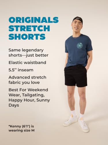 Image of Chubbies Chino Shorts Men 5.5 Inch - Mens Shorts Casual with Elastic Waistband, Side and Back Pockets, Stretch Cotton Blend