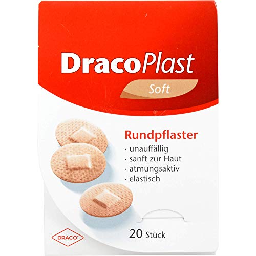 DracoPlast Soft Rundpflaster hautfarben 22 mm, 20 Pflaster