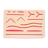 Suture Practice Pads 3 Layer with 14 Wound 5x7', Suture Practice Kit, Durable Silicon Skin Suture Pad to be Used by Students for Training and Practice of Medical, Veterinarian Students and Nurses
