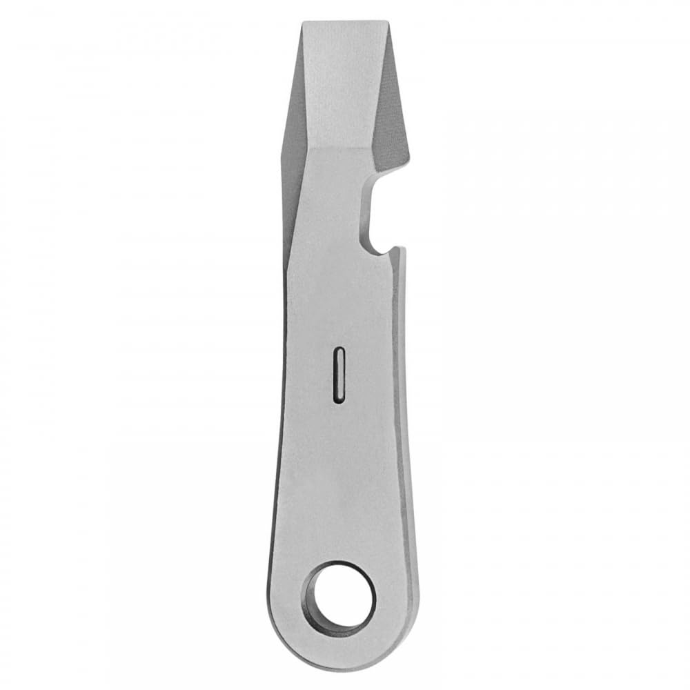 Mioyoow Silver Pry Bar Titanium Multifunctional Lever Tool With Cm Unit Scale Function For Camping Hiking And Hunting