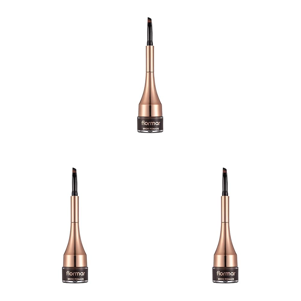 Flormar Kaş Maskarası Ve Kaş Farı - Brow Pomade 004 Dark Brown 8690604572212 32000061 One Size (3 paketi)