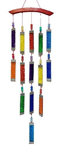 My Family House Fair Trade Windspiel aus Glas Cover