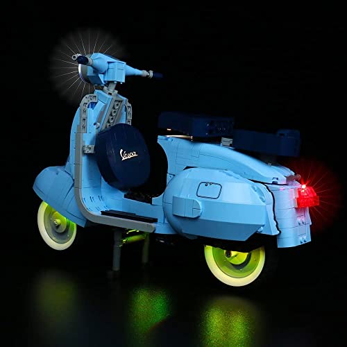 FULHOLPE LED Beleuchtung Lichtset für Lego Vespa 125 Vintage Roller Modellbausatz, LED Licht Kit Beleuchtungsset… – Bild 6