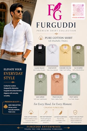 Image of Men's Cotton Linen Casual Shirt, Sage Green, Regular Fit, Plain, Long Sleeve