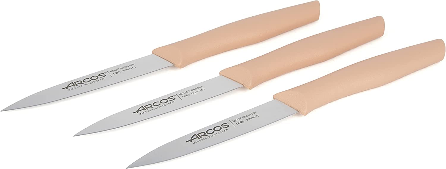 Arcos ze stali nierdzewnej obierania nóż 3-częściowy zestaw, Coral