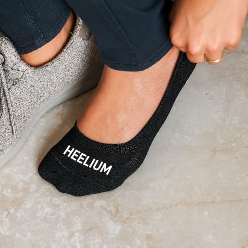 Image of HEELIUM Bamboo No Show Socks for Men | Odour Free & Breathable | 3X Softer Than Cotton Socks | Low Cut Socks | Size (UK 6-10)