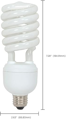 Miniatura 9 de Satco Hi  pro espiral base medium, S7376, 105watts, 120 volts
