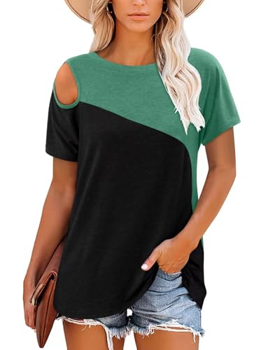 KISSMODA Summer Short Sleeve T Shirt Loose Fit Casual Dressy Women Top 2025 Trendy Ladies Fashion Blouses(S-3XL)