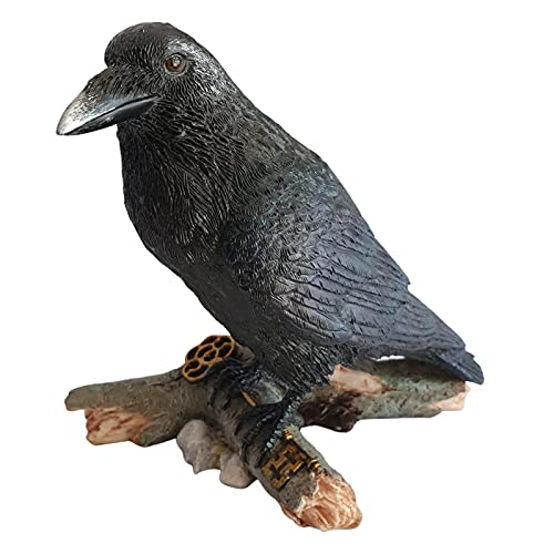 Figura decorativa de cuervo en rama guardián de la llave Cover