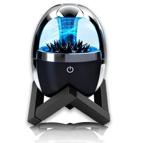 Dancing Ferrofluid Speaker with Bluetooth, Magnetic Fluid Music Visualizer Venom Speaker-Stereo Sound, Touch Control, Decor LED Ferrofluid Display Desktop Accessory for Party Table Office (Feoffy-Y)
