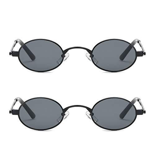 kimorn Sunglasses Small Round Metal Frame Oval Candy Colors Unisex Sun Glasses K05772