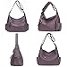 Artwell Fashion Crossbody Bag For Women Shoulder Bag Soft PU Leather Handbags Purses Multi Pocket Hobo Tote Bag (Purple)