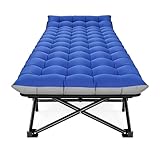 Naroote Klappbett, 16 Mm Stahlrohrrahmen, Dickes Baumwollkissen, Tragbar...